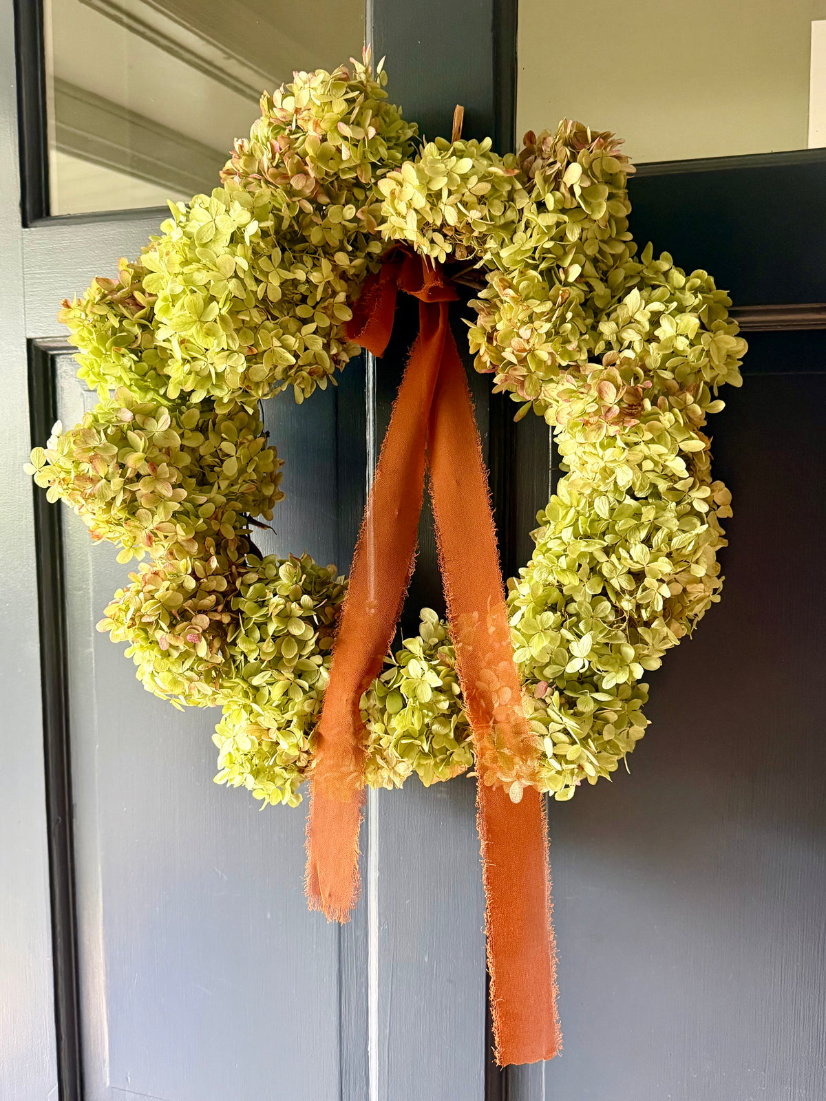 Dried Limelight Hydrangea Wreath