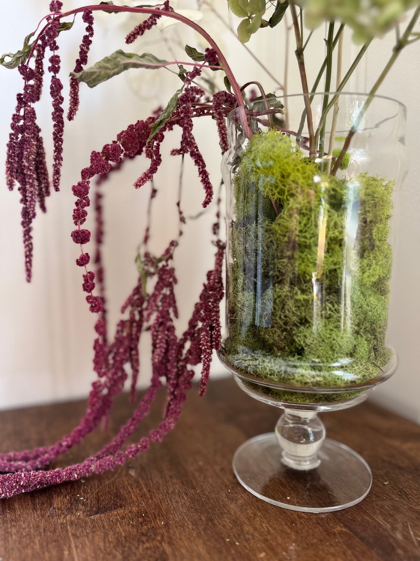 Whimsical Ikebana - dried flower arrangement - floral home decor