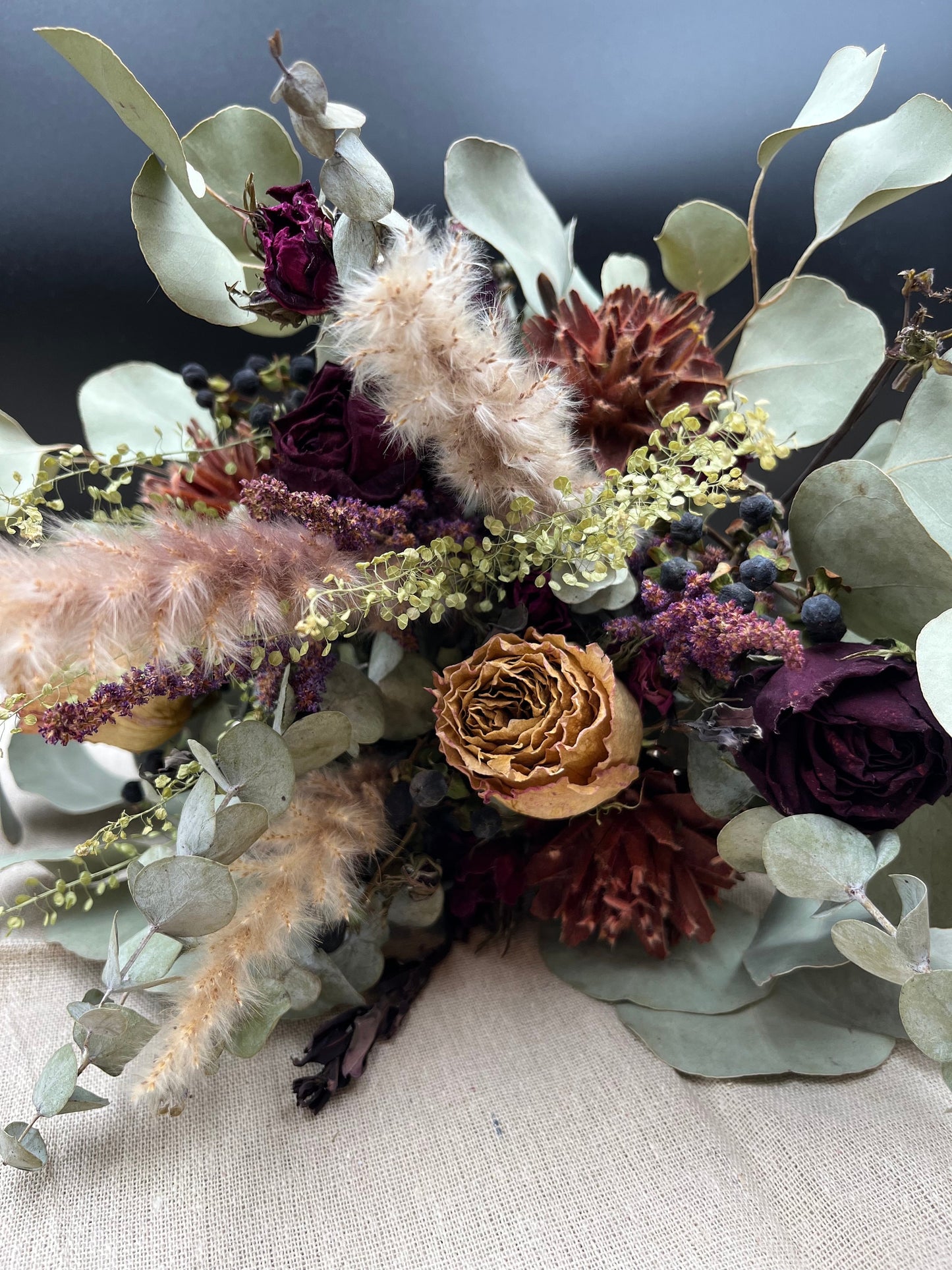 The Amethyst - Dried Flower Bouquet - wedding flowers bouquet and decor