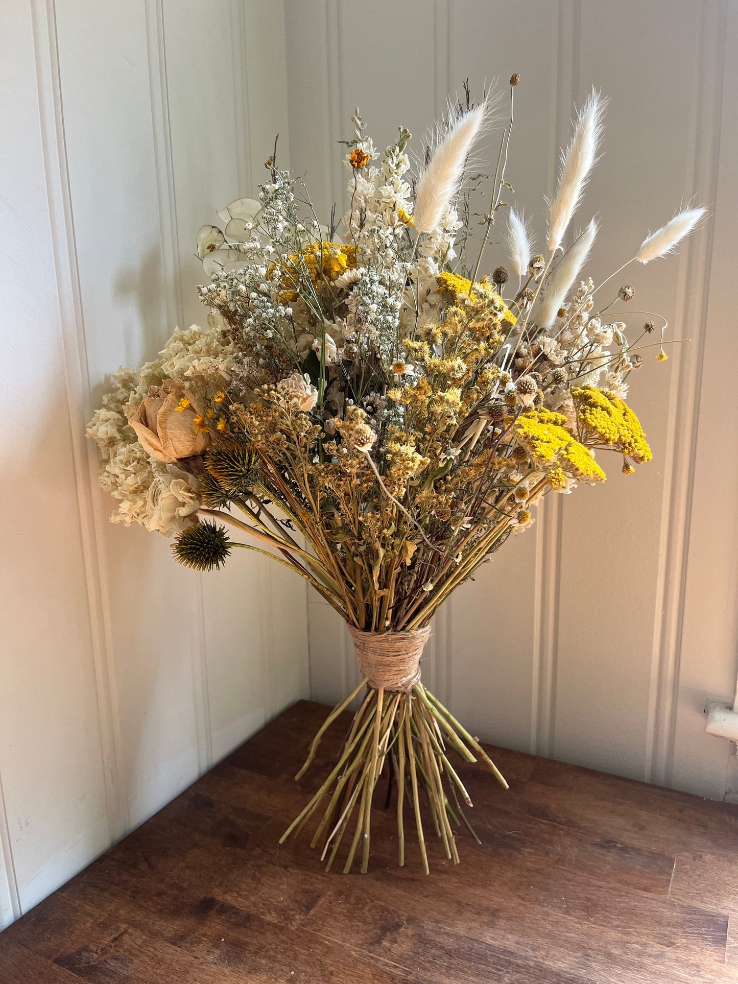 The Autumn Mist - Dried Flower Bouquet - Fall wedding decor