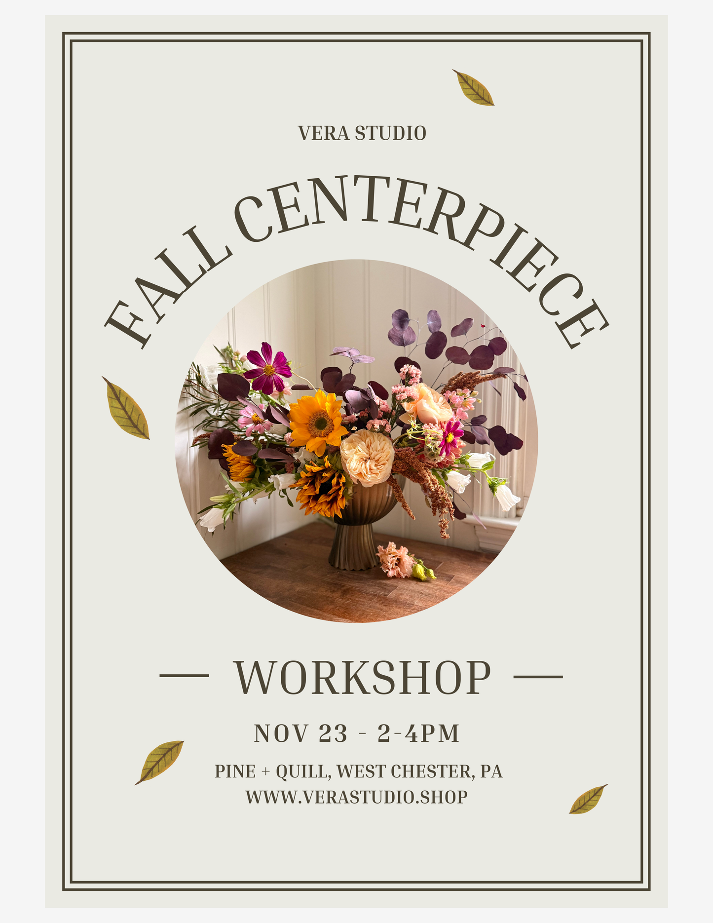 Fall Arrangement Workshop at Pine + Quill