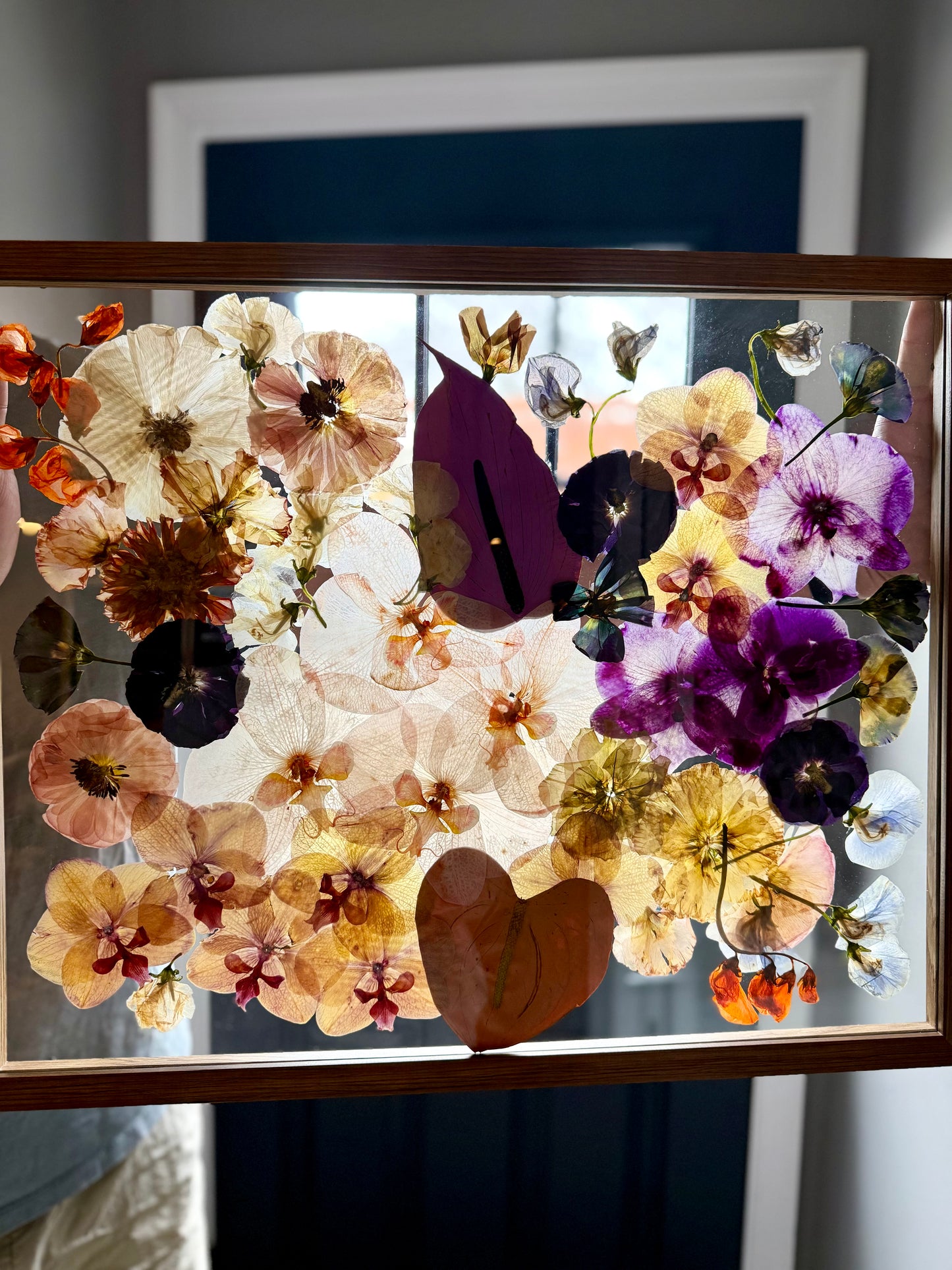 Custom Pressed Bouquet Frame - Preserved Wedding Bouquet - Floral Preservation