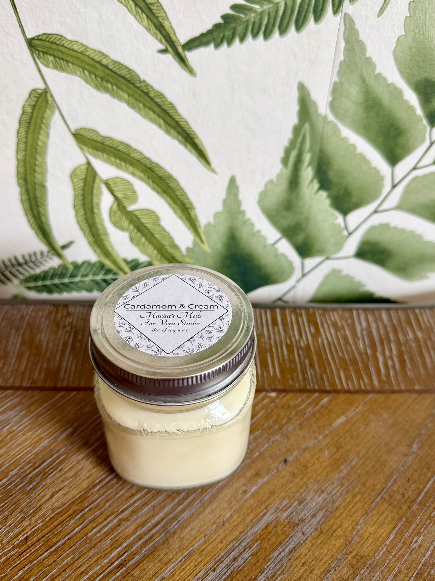 Cardamom & Cream - Marisa's Melts for Vera Studio - 8oz Soy Wax Candle