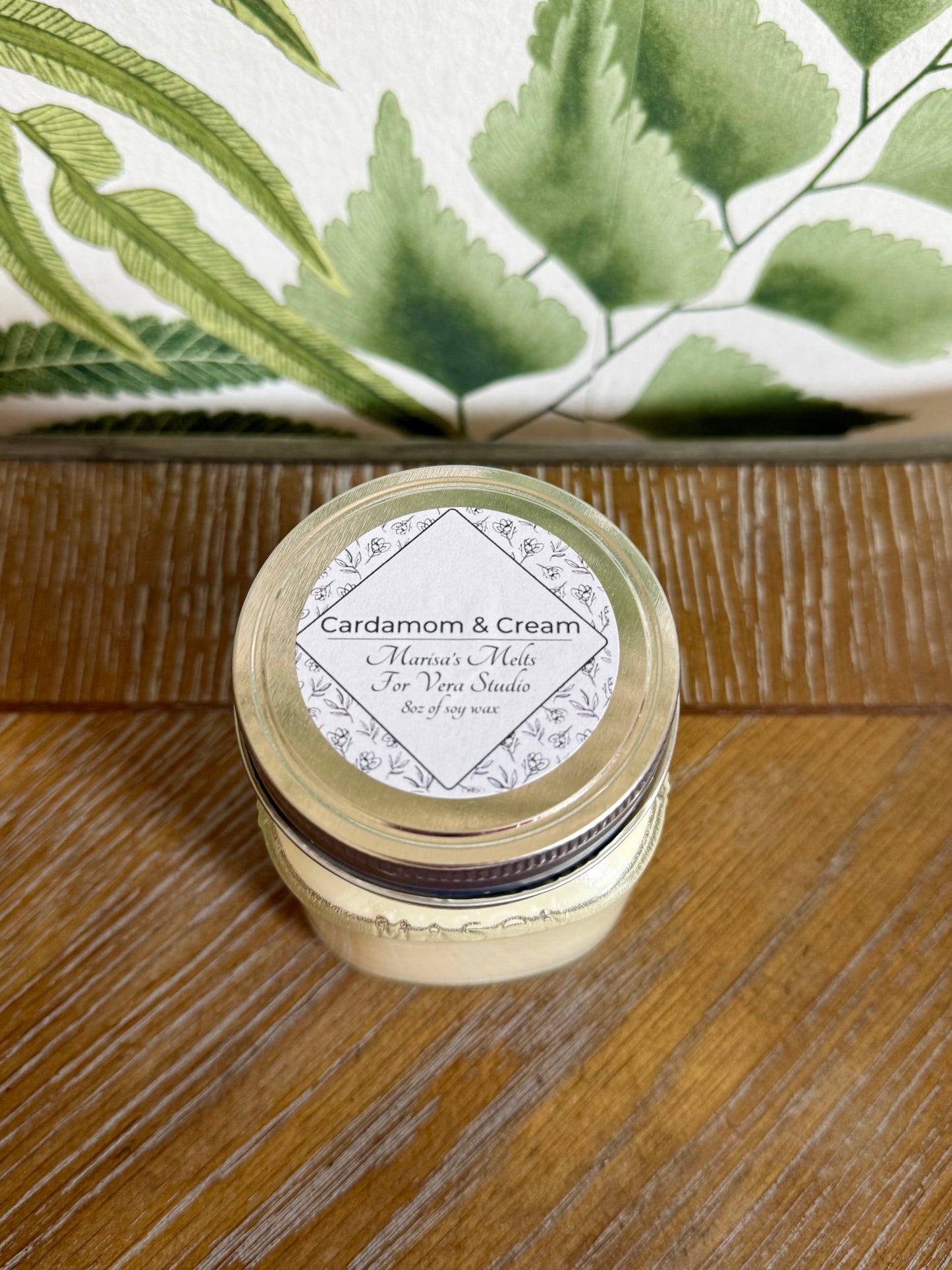Cardamom & Cream - Marisa's Melts for Vera Studio - 8oz Soy Wax Candle