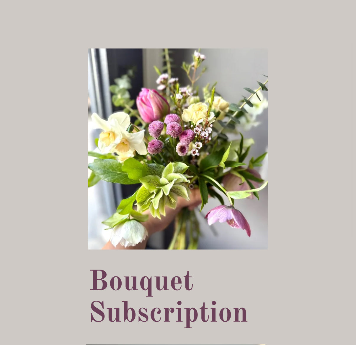 Winter Bouquet Subscription
