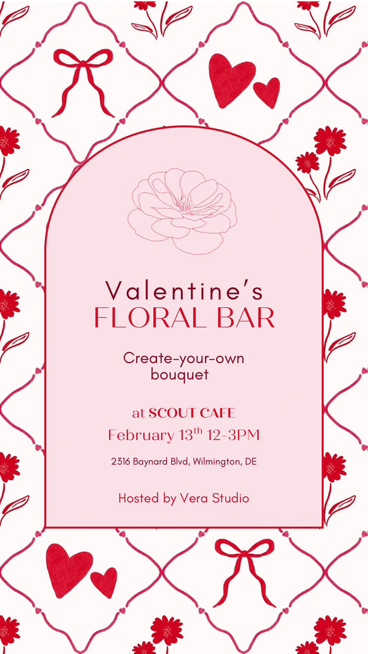Valentine’s Floral Bar at Scout Cafe