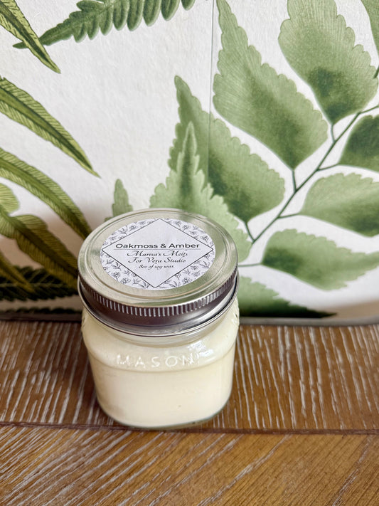 Oakmoss & Amber - Marisa's Melts for Vera Studio - 8oz Soy Wax Candle