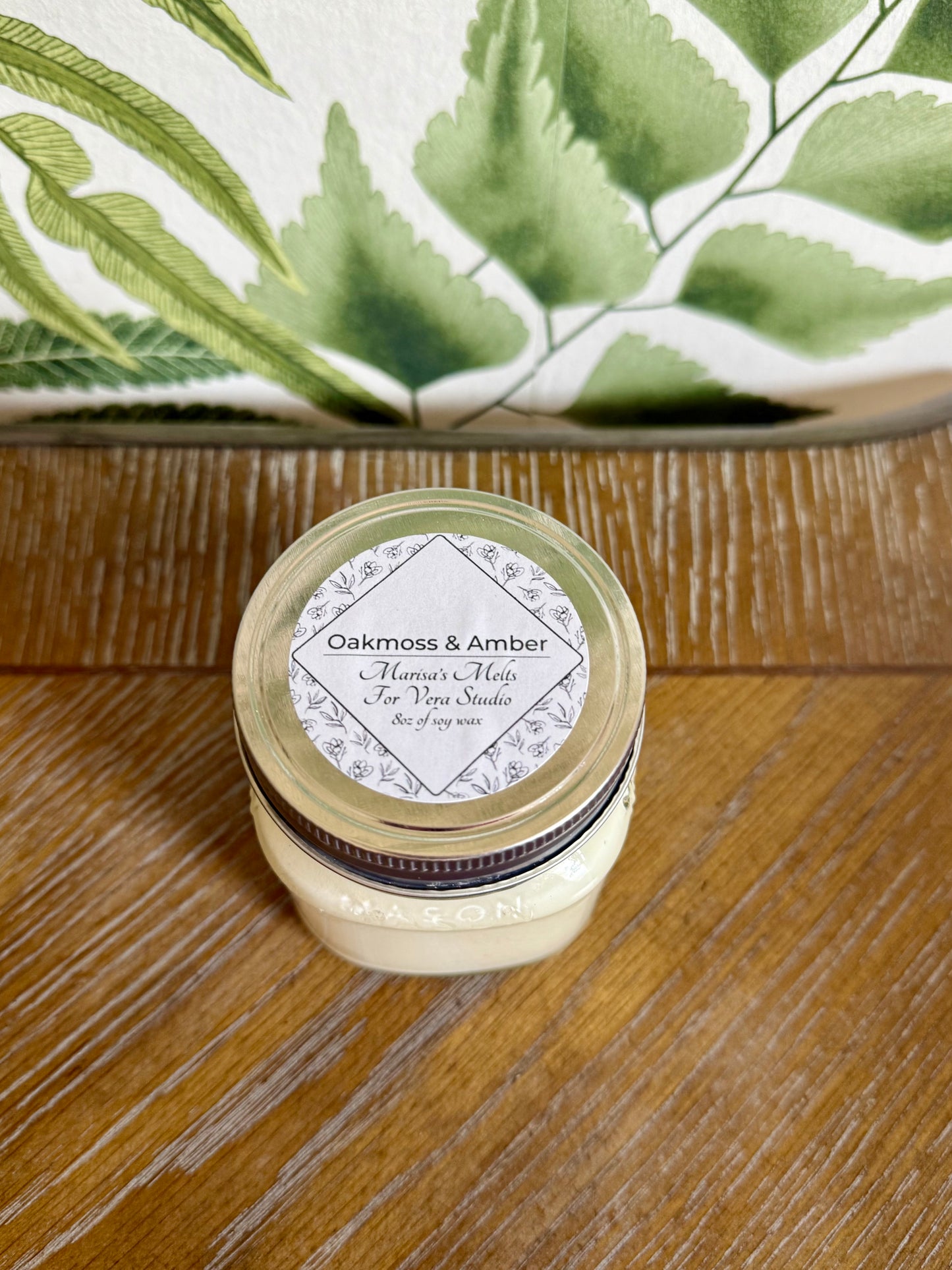 Oakmoss & Amber - Marisa's Melts for Vera Studio - 8oz Soy Wax Candle