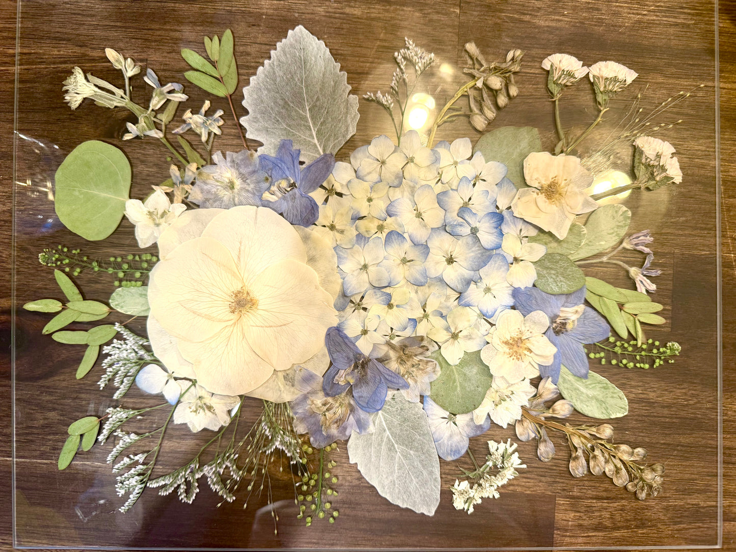 Floral Preservation - Custom pressed bouquet frame - bridal bouquet preservation