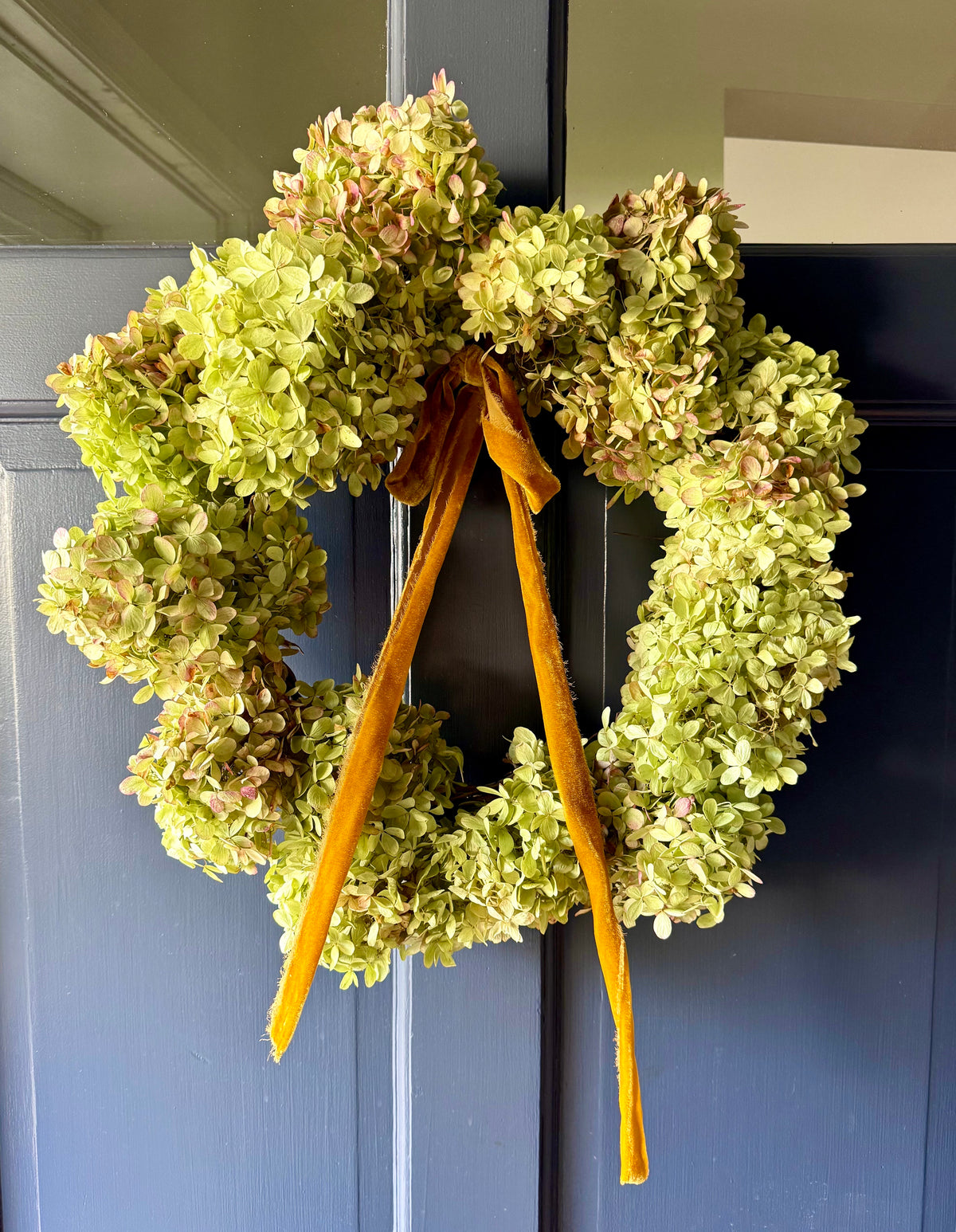 Dried Limelight Hydrangea Wreath