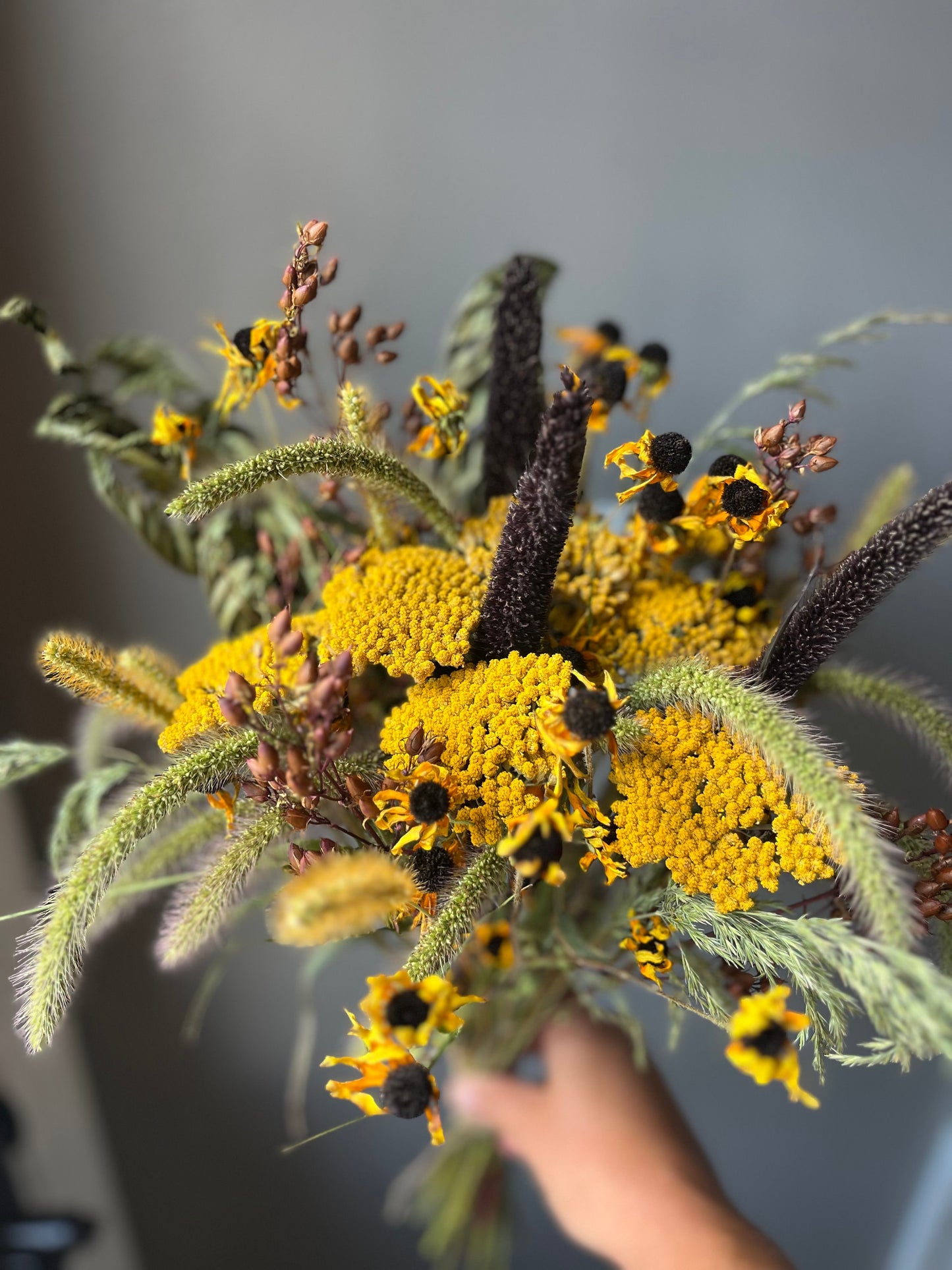 The Hannah - Dried Flower Bouquet - Fall Wedding