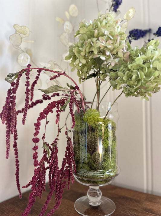 Whimsical Ikebana - dried flower arrangement - floral home decor
