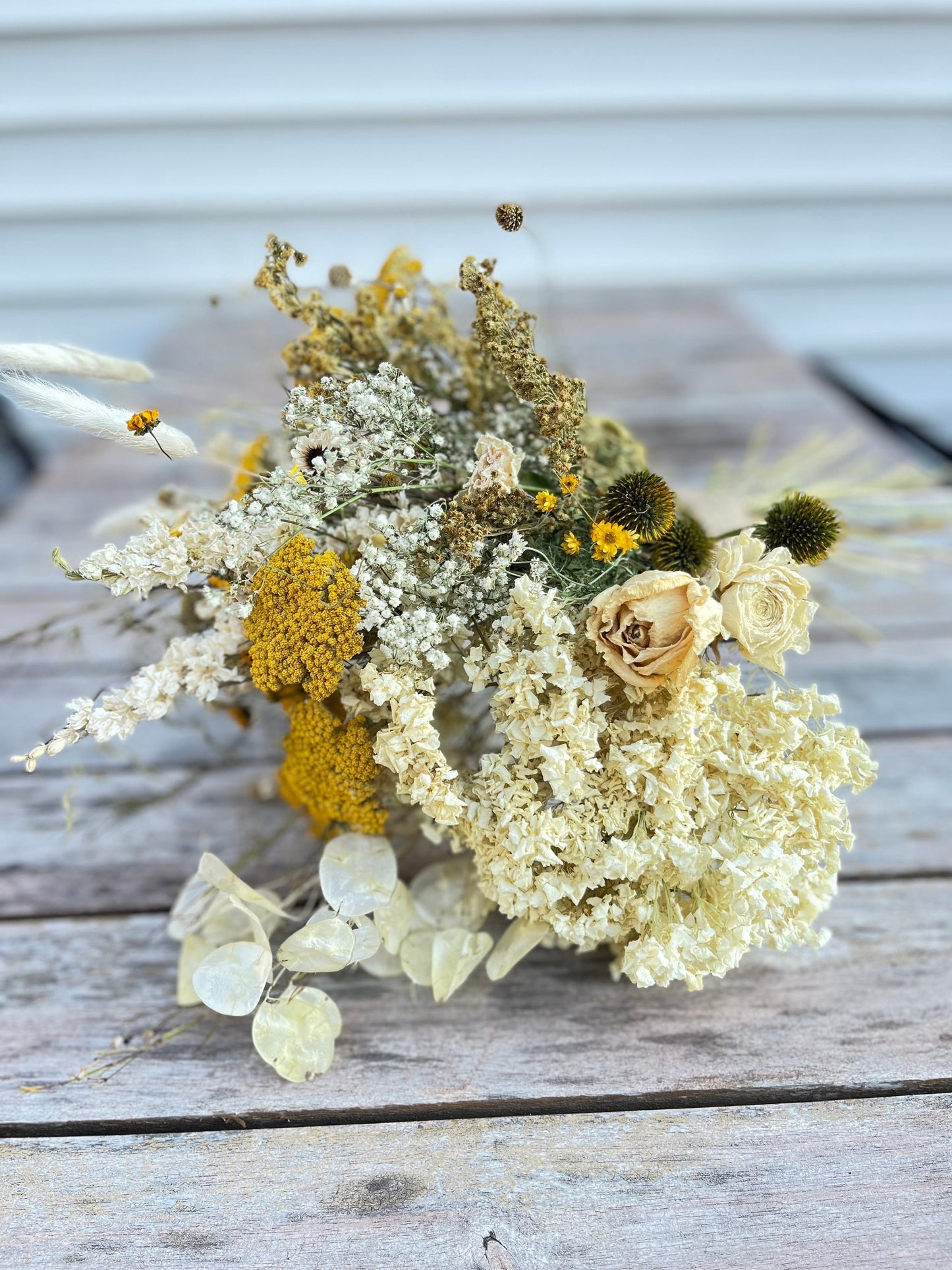 The Autumn Mist - Dried Flower Bouquet - Fall wedding decor