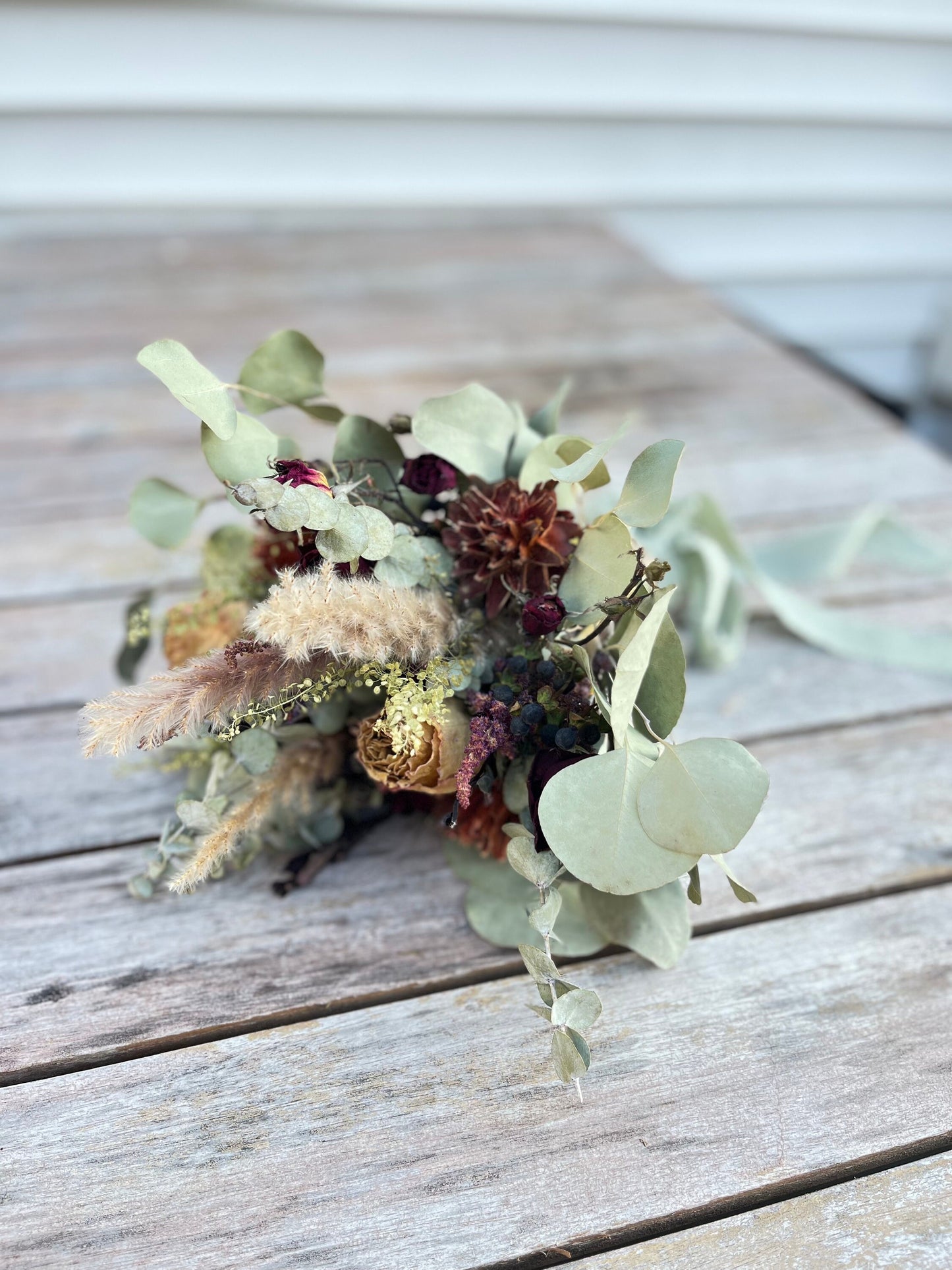 The Amethyst - Dried Flower Bouquet - wedding flowers bouquet and decor