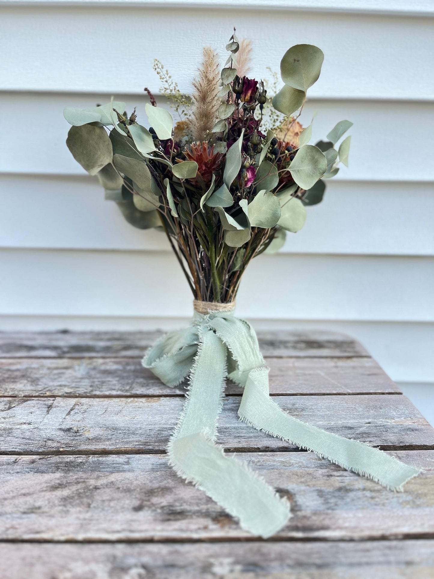 The Amethyst - Dried Flower Bouquet - wedding flowers bouquet and decor