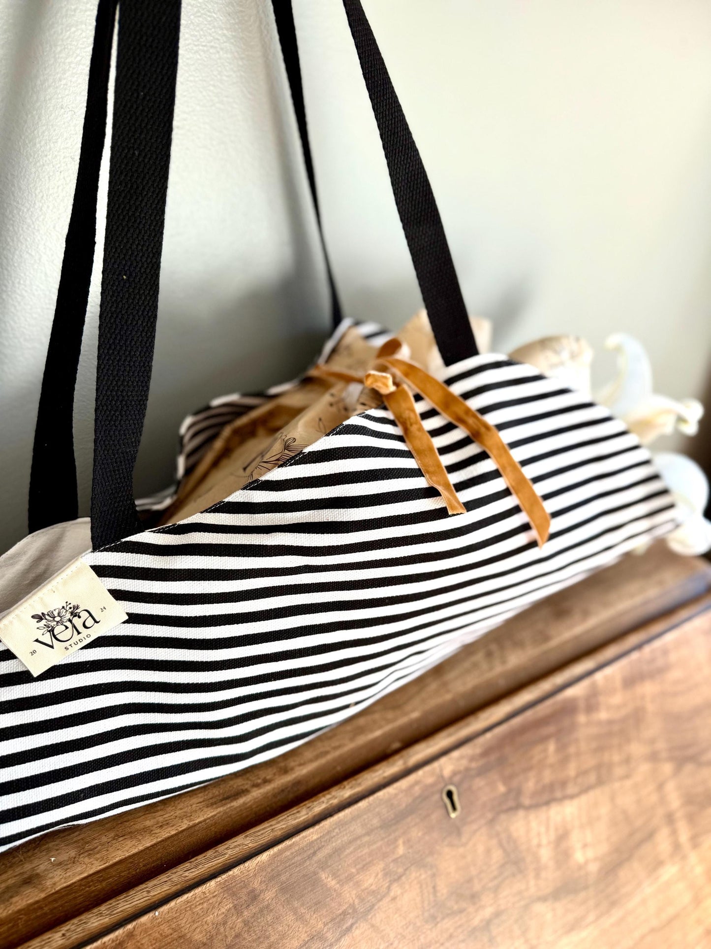 Flower Bouquet Tote Bag - flowers carry on bag - market bag