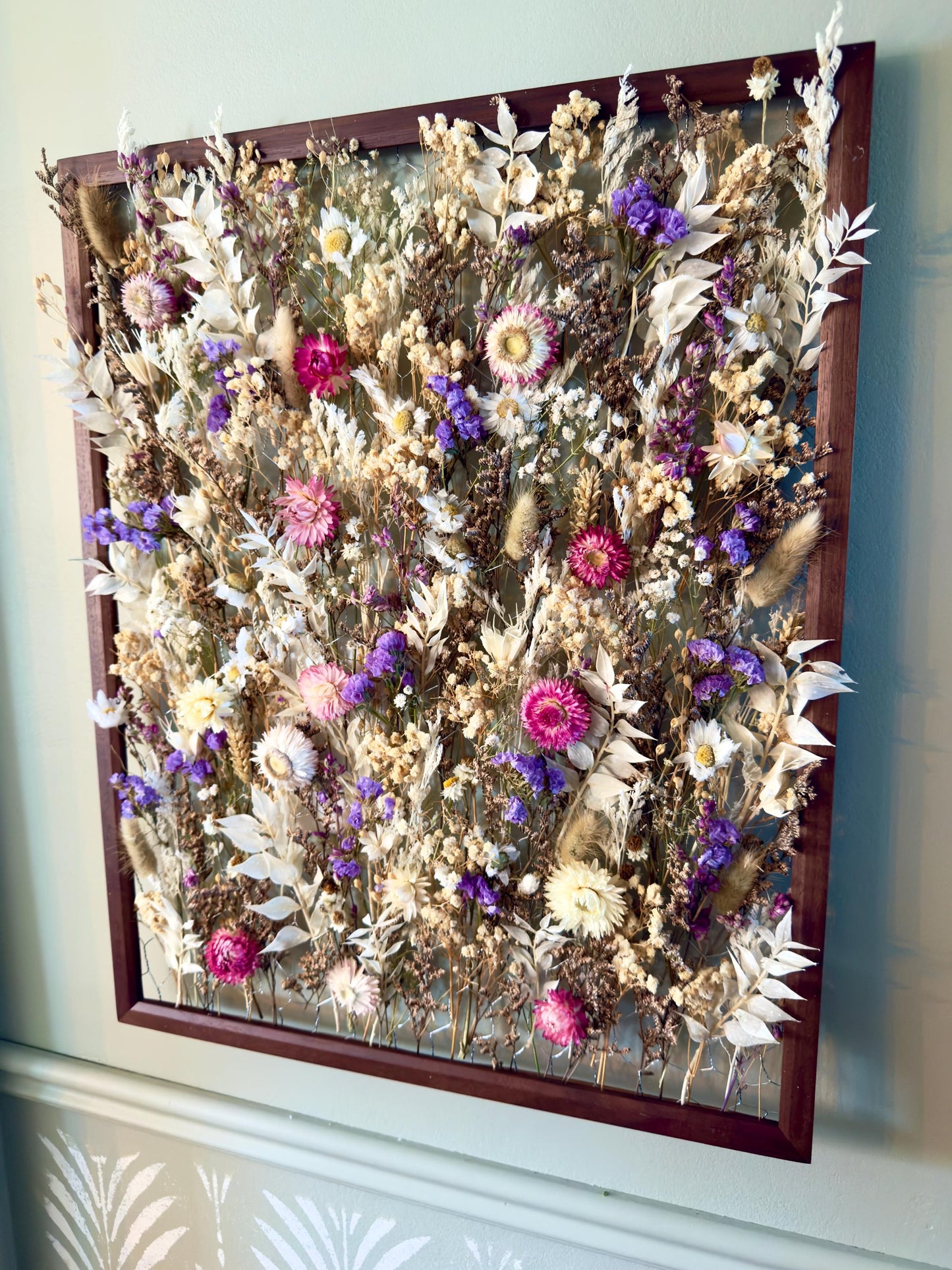 The Lilac - Botanical Frame - Dried Flowers Wall Art Decor