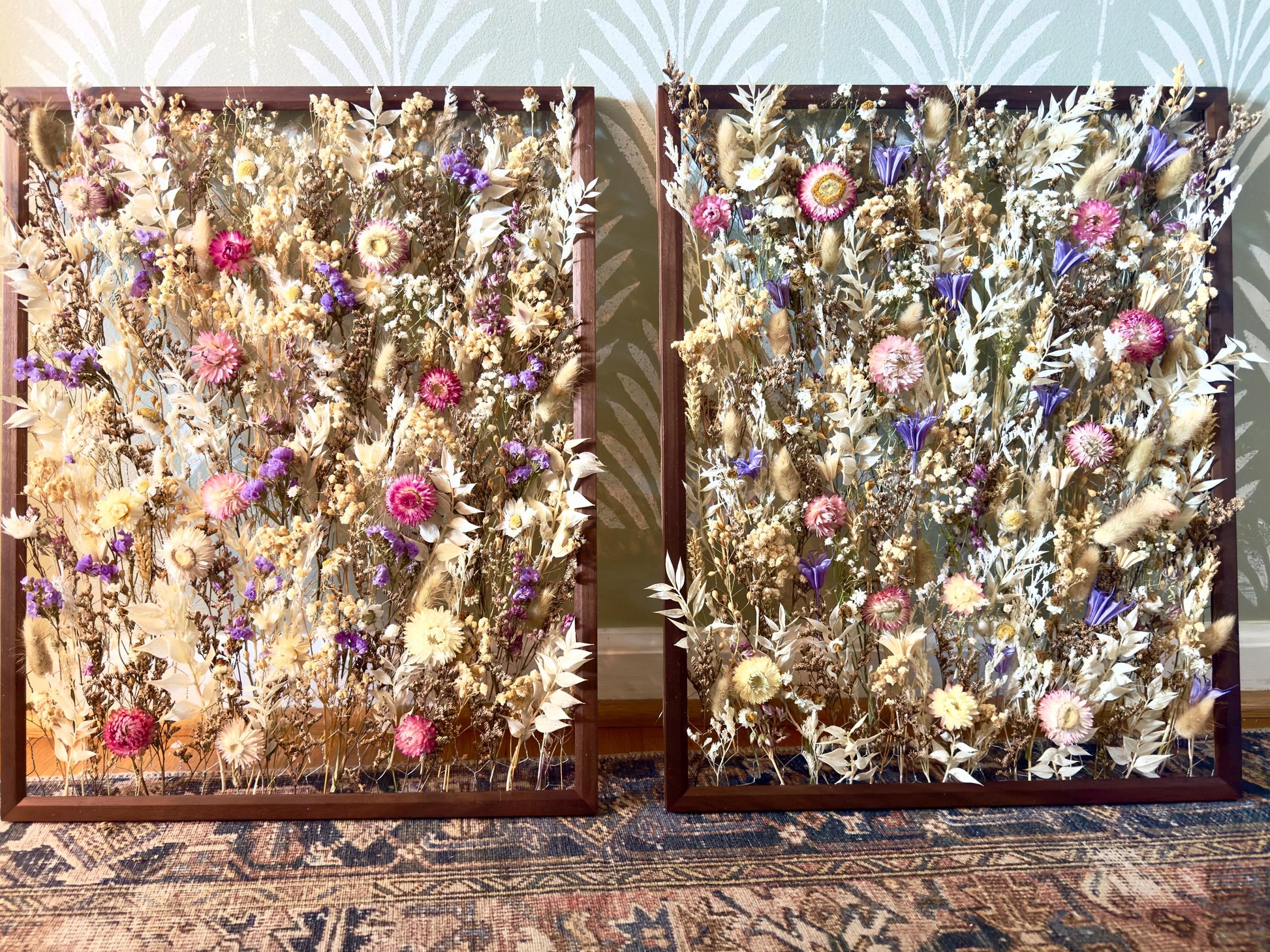 The Lilac - Botanical Frame - Dried Flowers Wall Art Decor