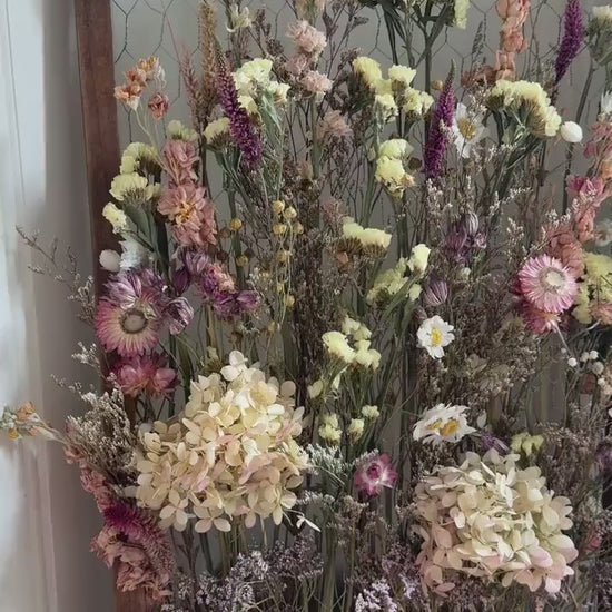 The Meadow - Botanical Frame - Dried Flowers Wall Art Decor