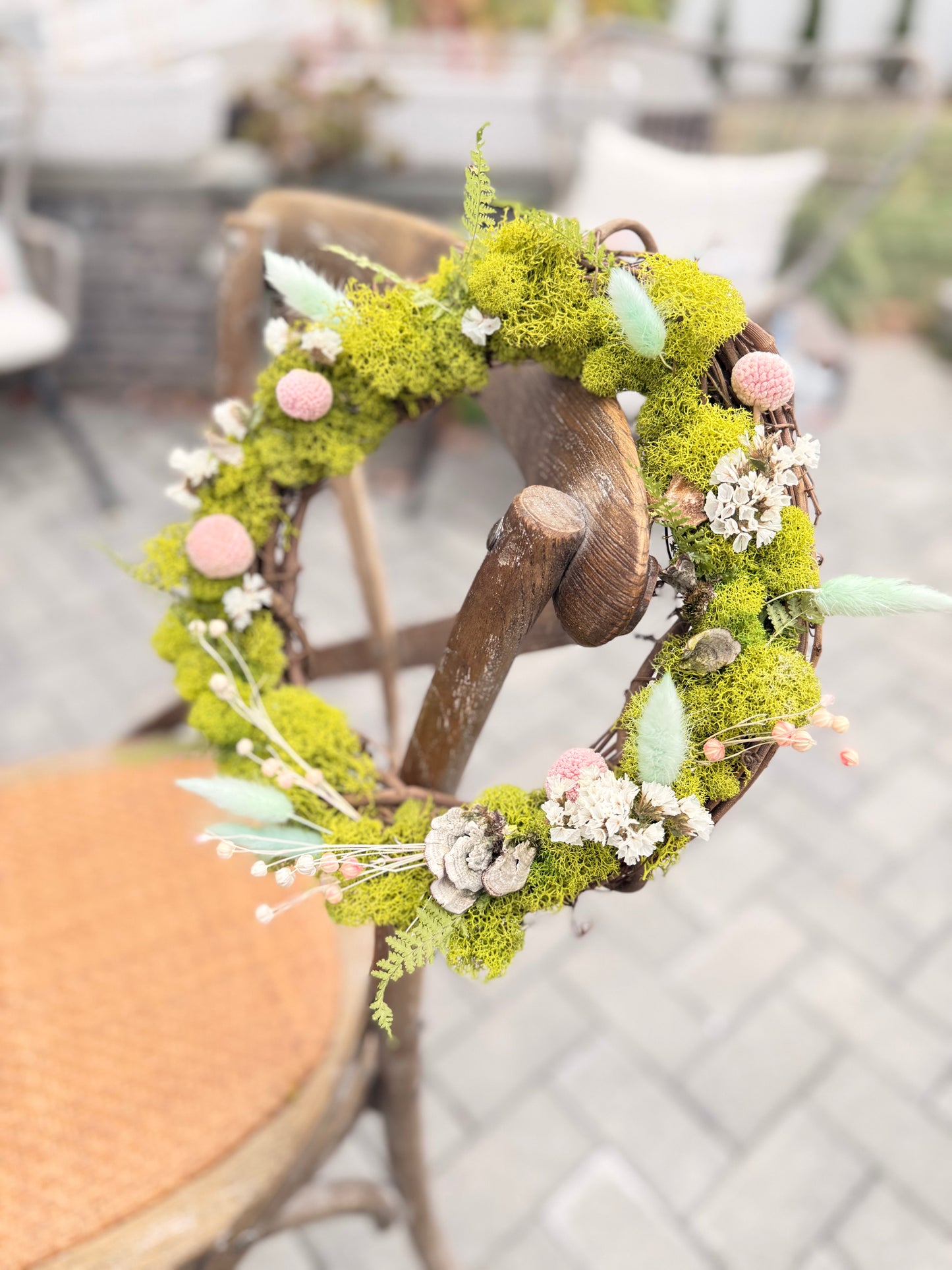 The Whispering Woods Wreath - Dried and preserved flowers wreath - Holiday wall decor